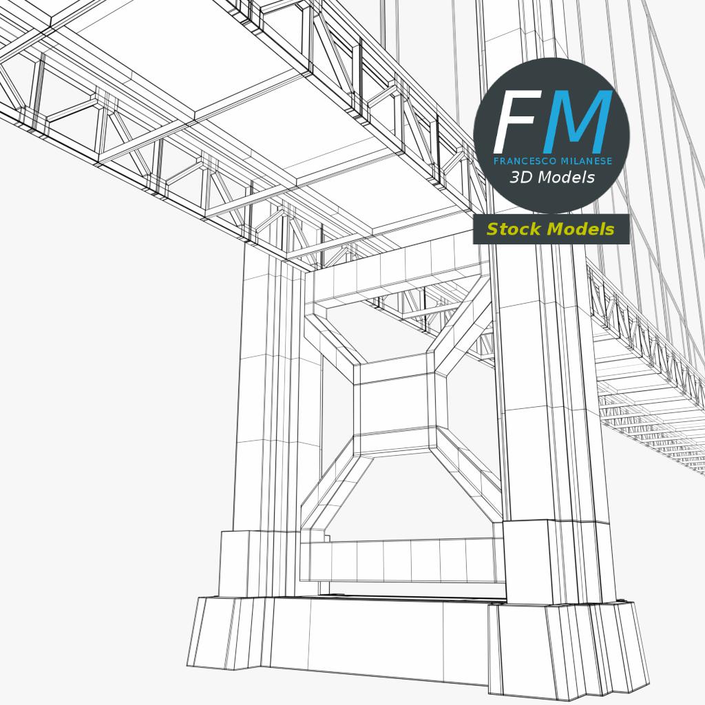 3D-Modell - Hängebrücke - 08