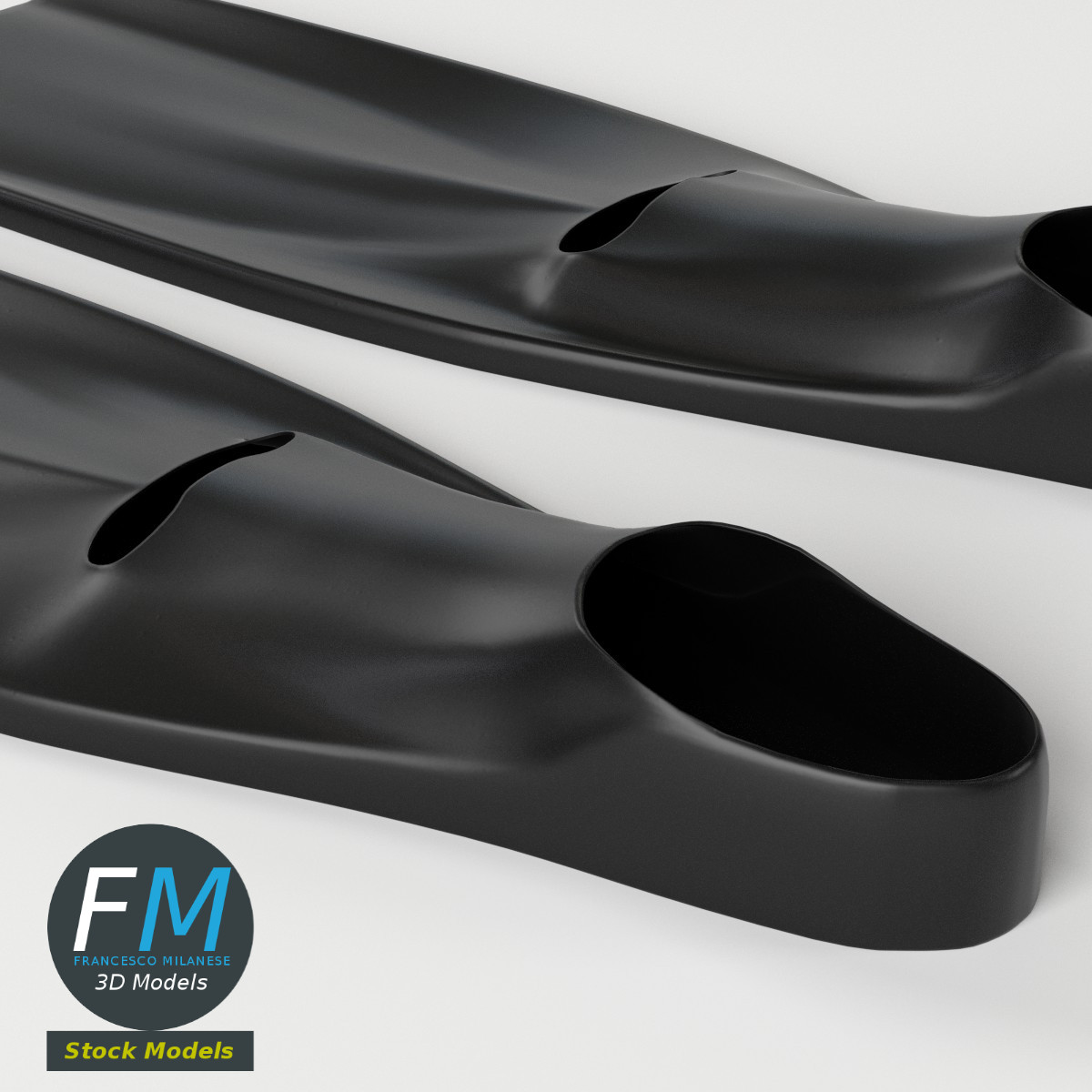 3D-Modell - Schwimmflossen - 05