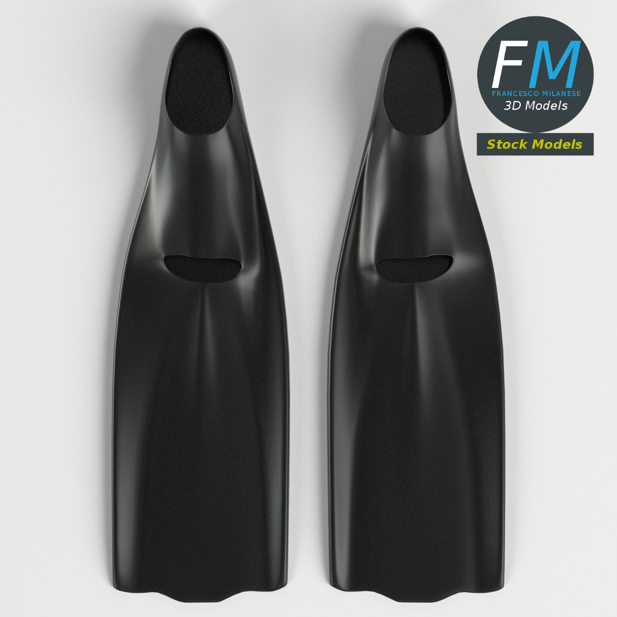 3D-Modell - Schwimmflossen - 06
