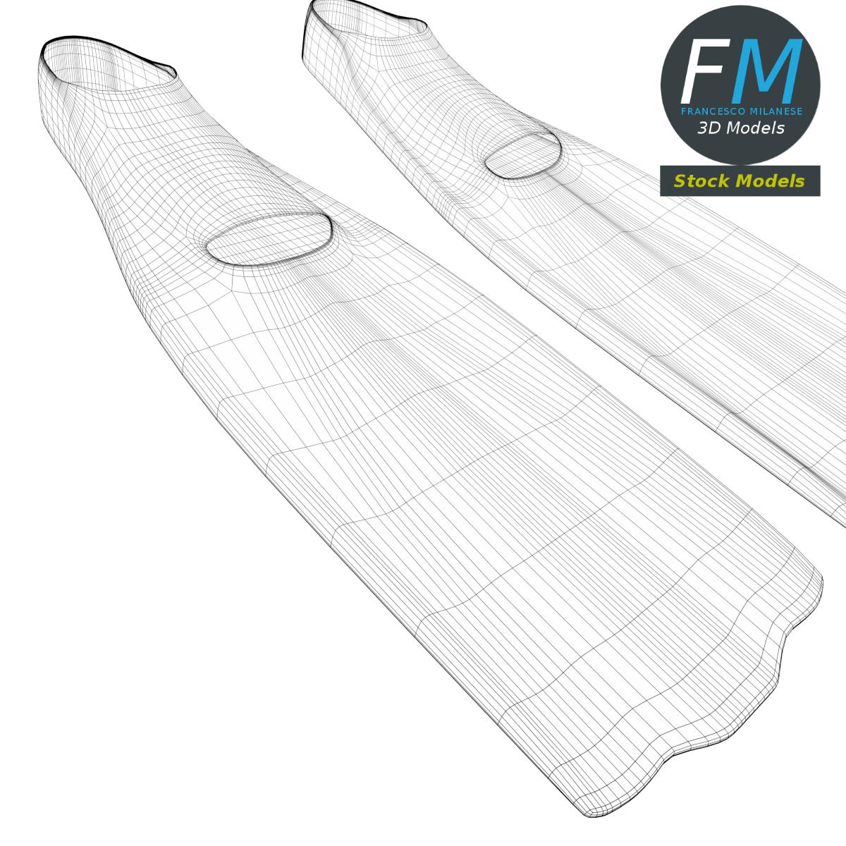 3D-Modell - Schwimmflossen - 07
