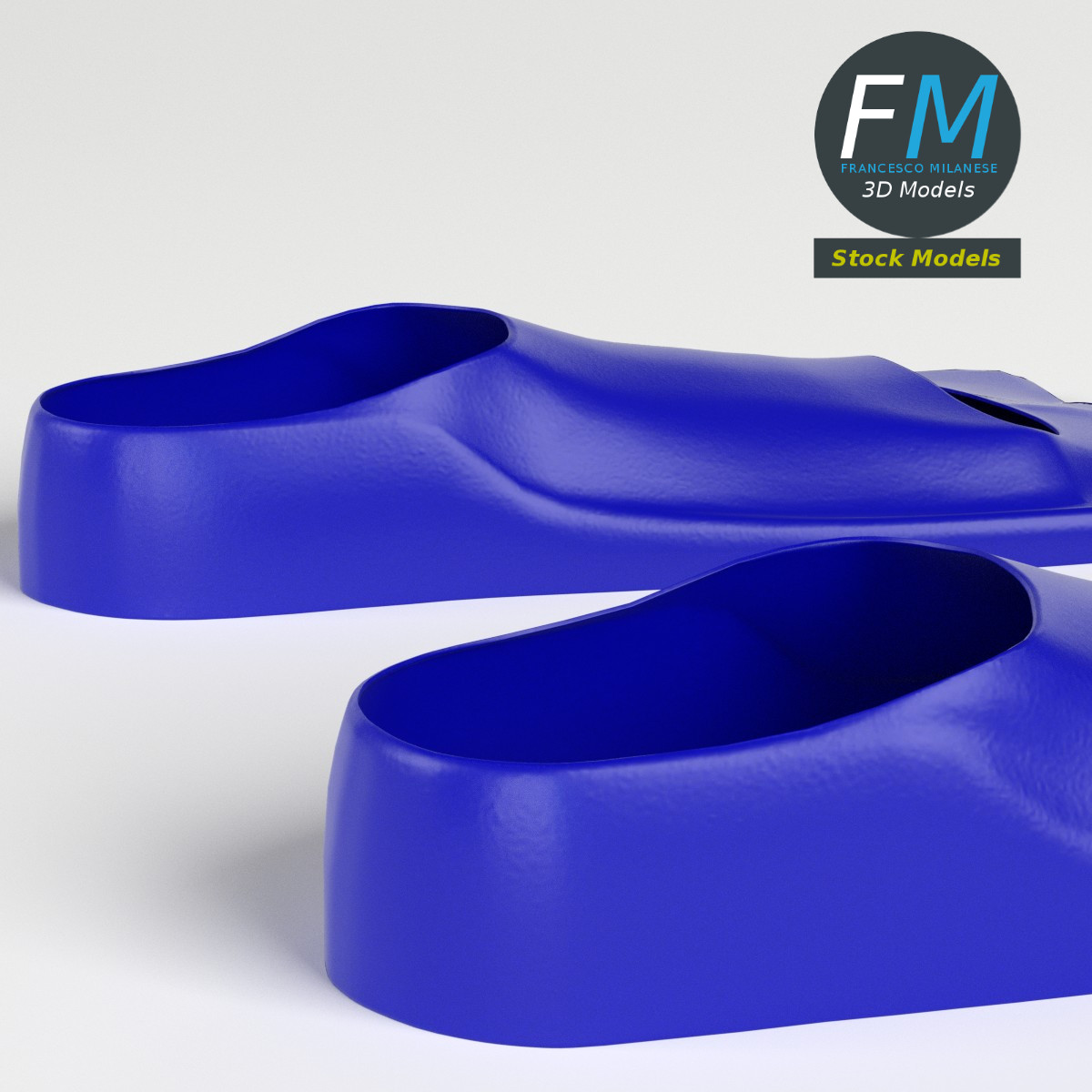 3D-Modell - Kurze Schwimmflossen - 04