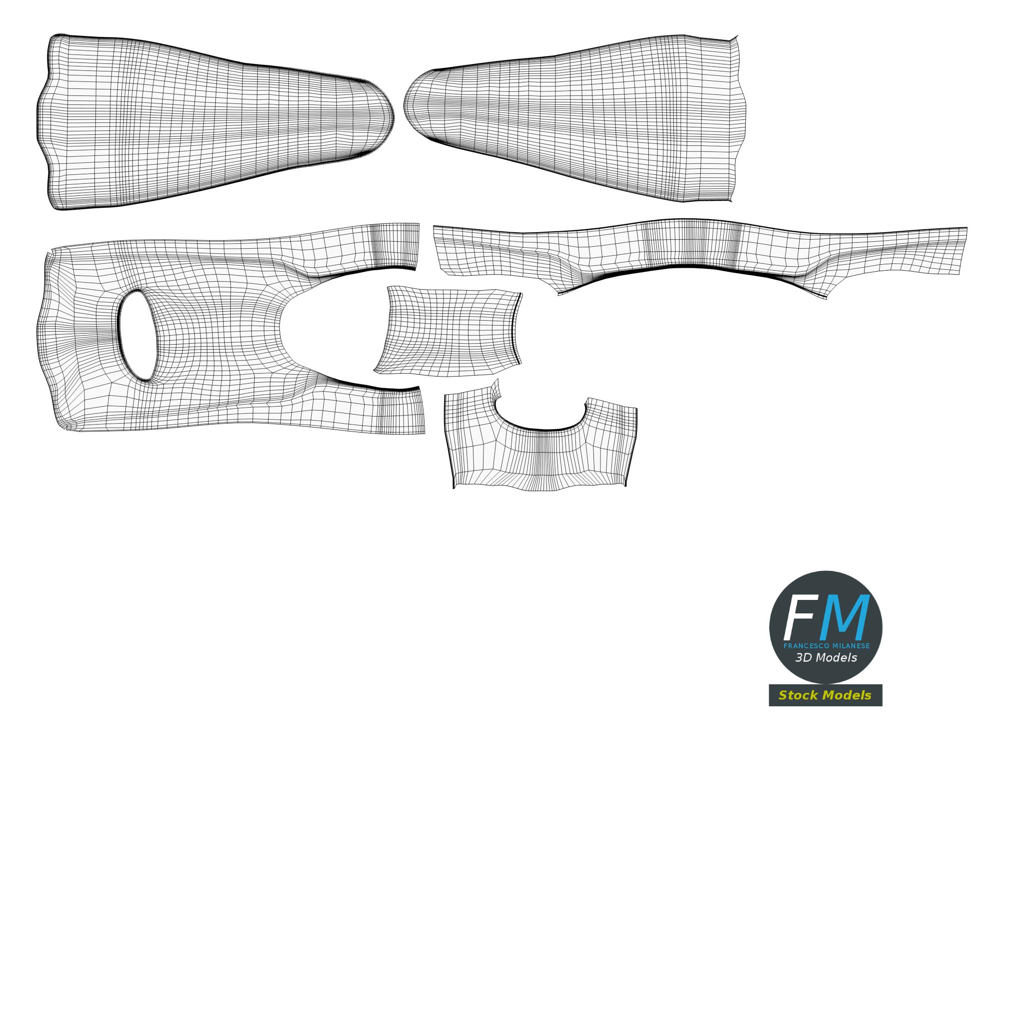3D-Modell - Kurze Schwimmflossen - 11