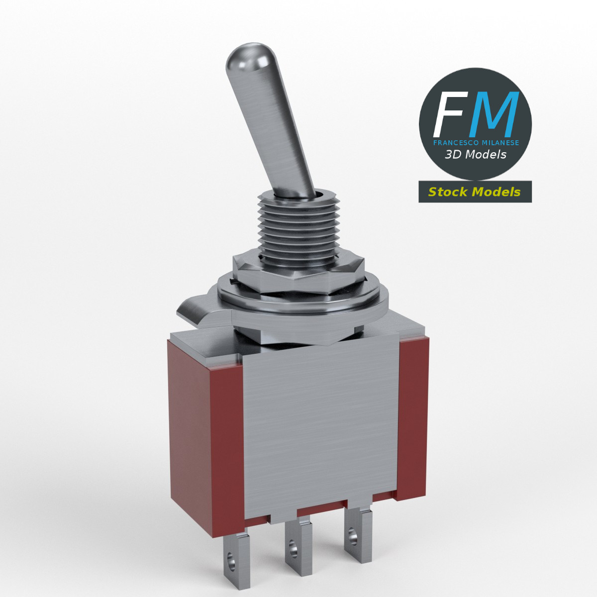3D-Modell - Kippschalter - 01