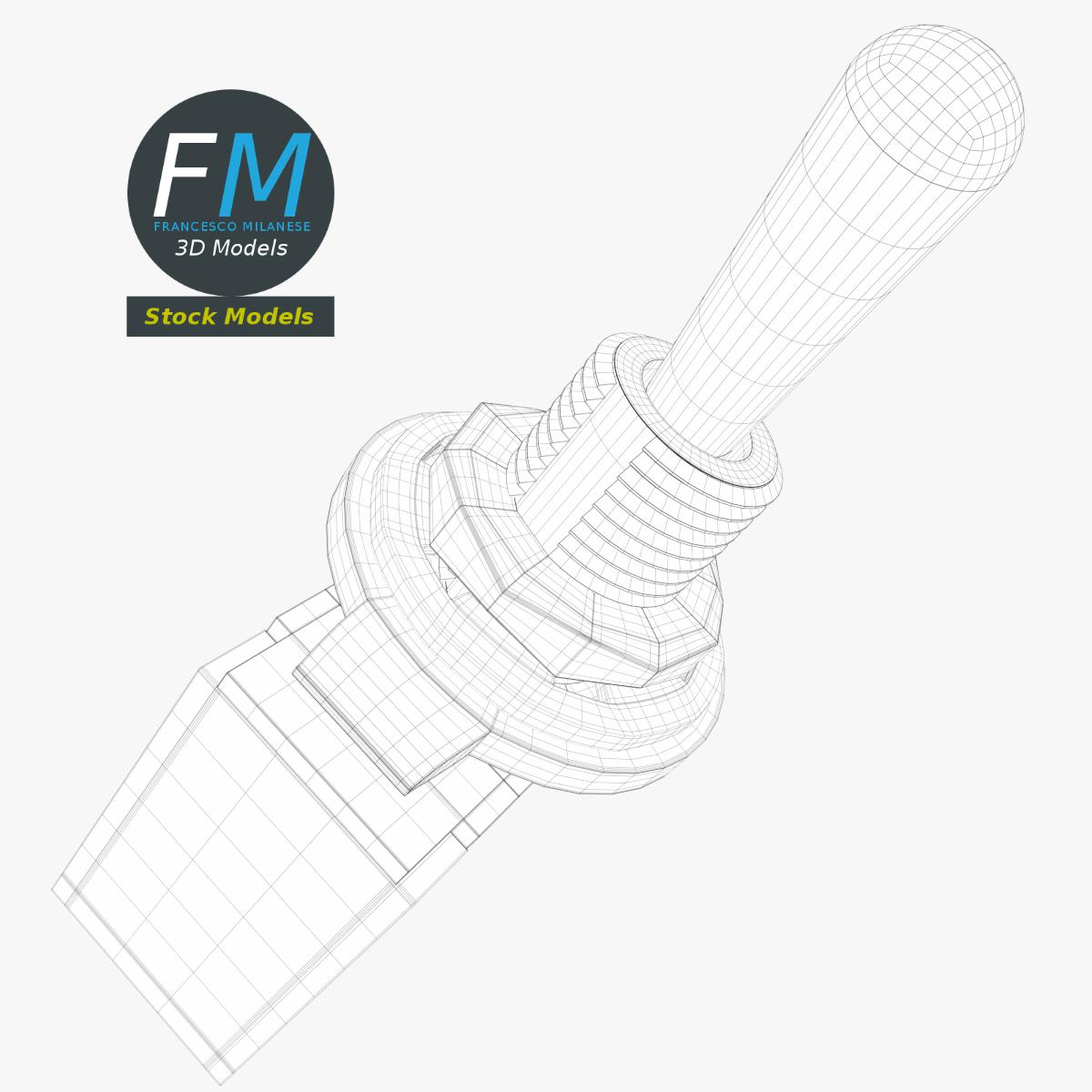 3D-Modell - Kippschalter - 07