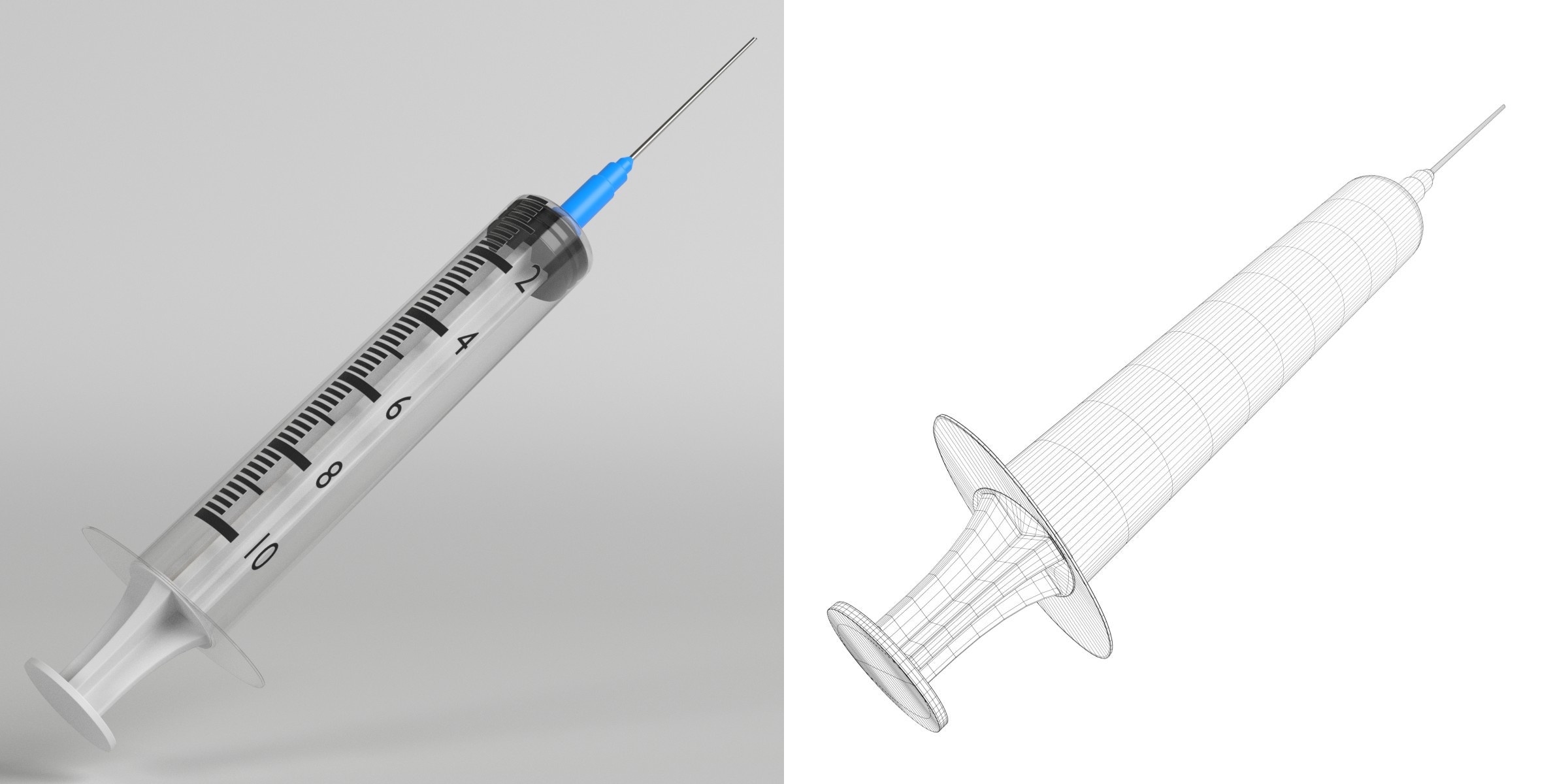 3D-Modell - Spritze