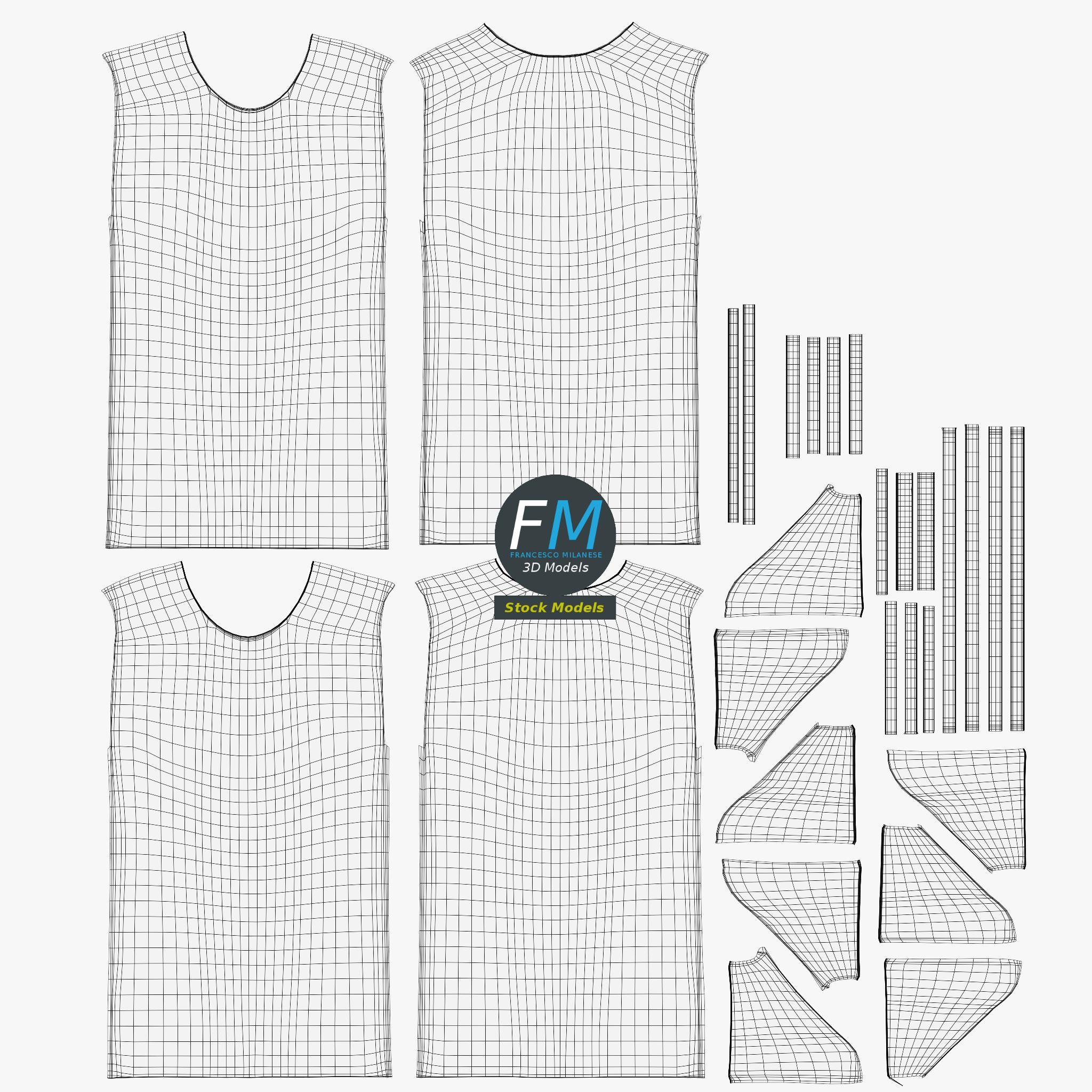 3D-Modell - T-Shirt auf Kleiderbügel - 12 3D-Modell - T-Shirt auf Kleiderbügel - 12