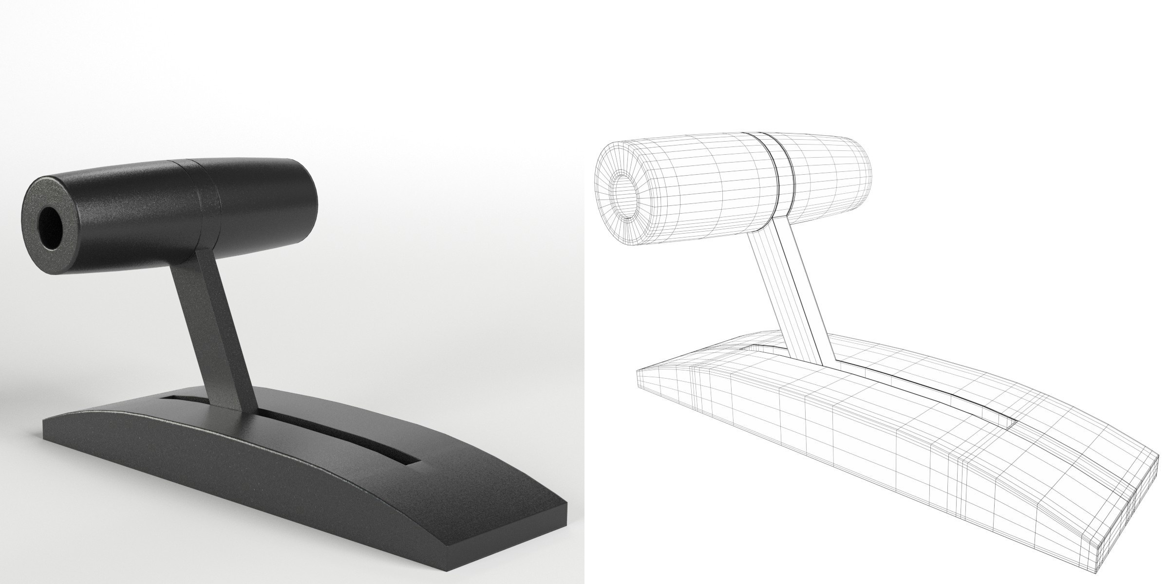 3D-Modell - T-Hebel