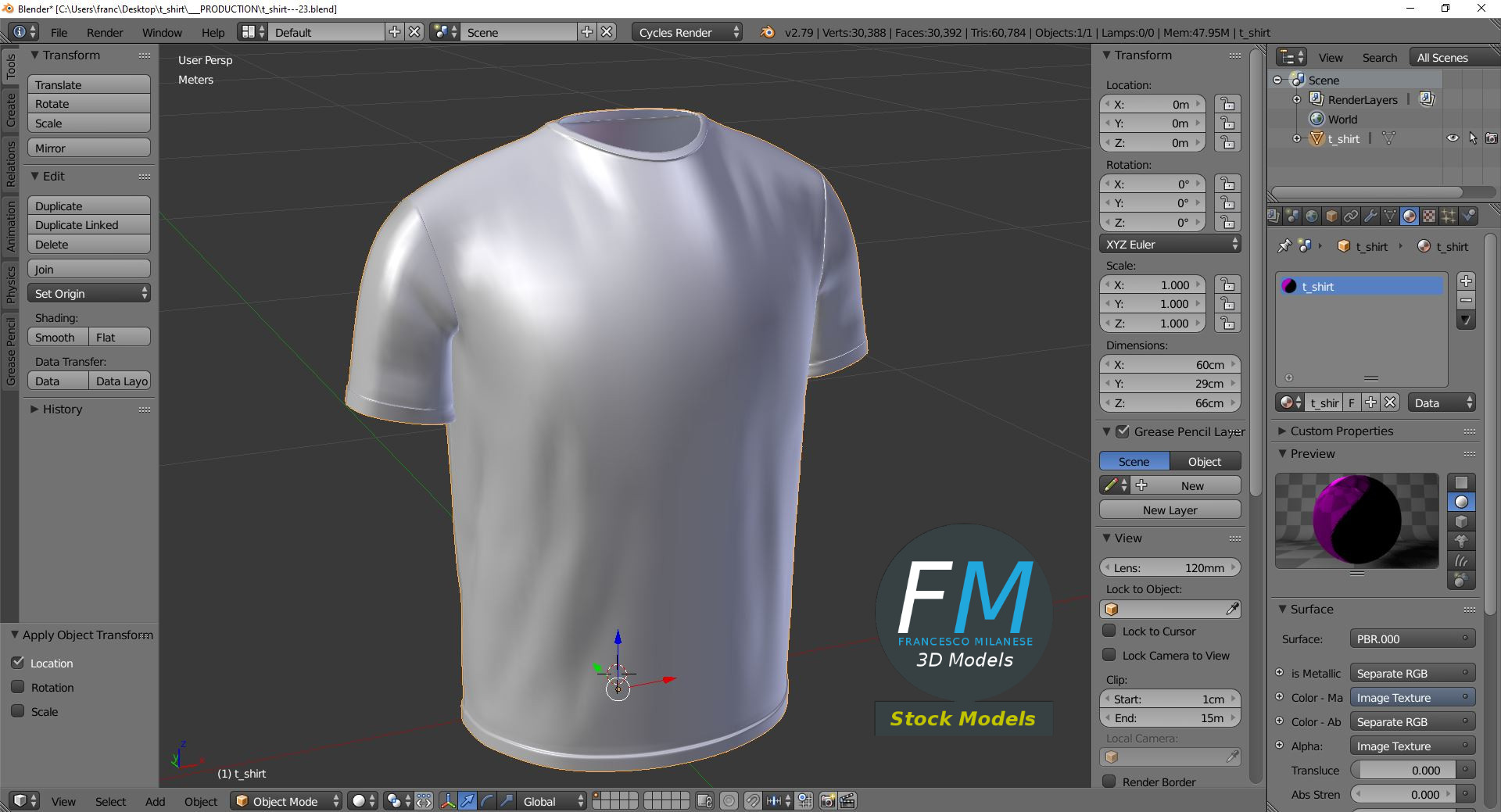 3D-Modell - T-Shirt - 09