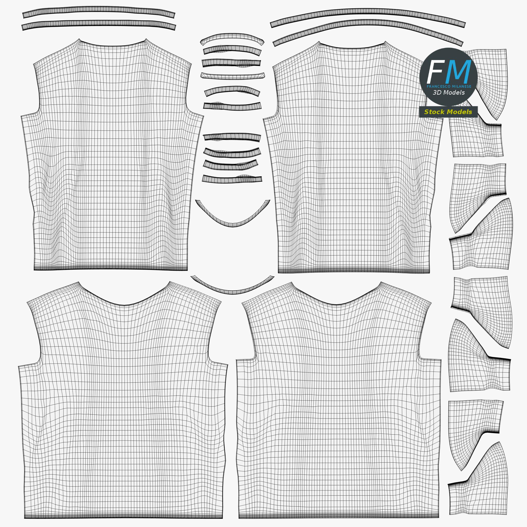 3D-Modell - T-Shirt - 11 3D-Modell - T-Shirt - 11