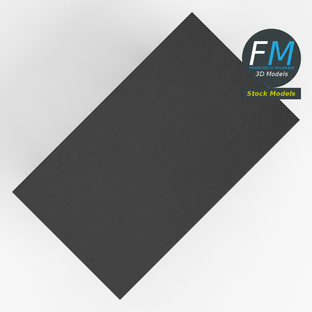 3D-Modell - Tisch Schreibtisch mit Geflochtenen Beinen - 06