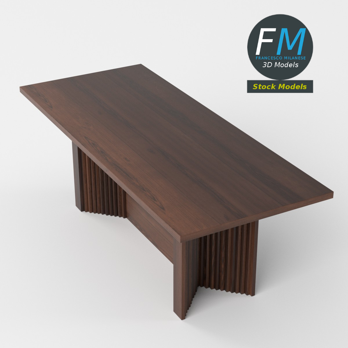 3D-Modell - Holztisch - 05