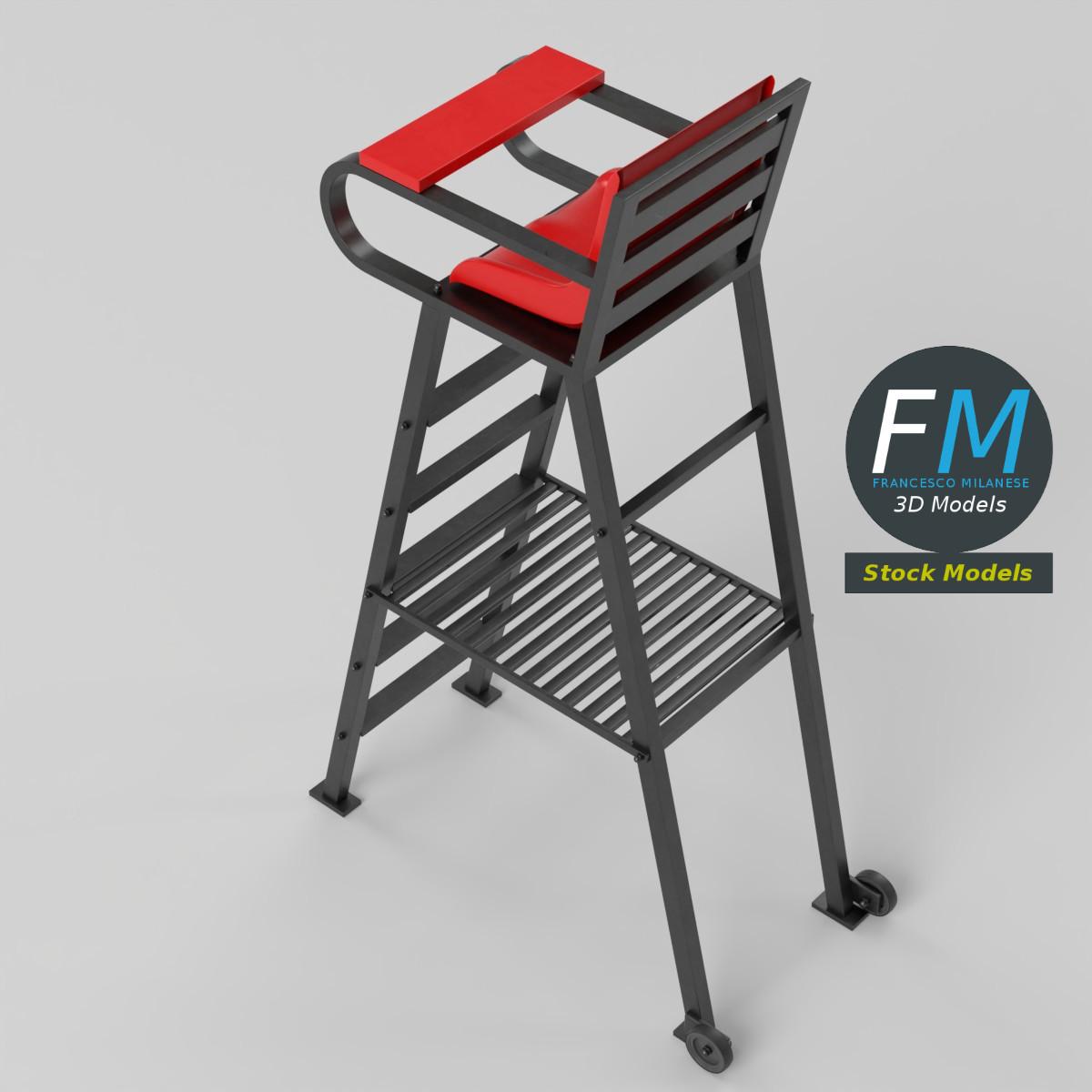 3D Model - Tennis Umpire Chair - 05
