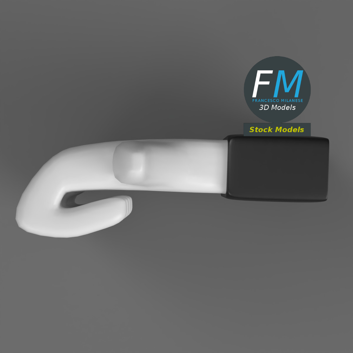 3D-Modell - Daumen-Hoch-Symbol - 06