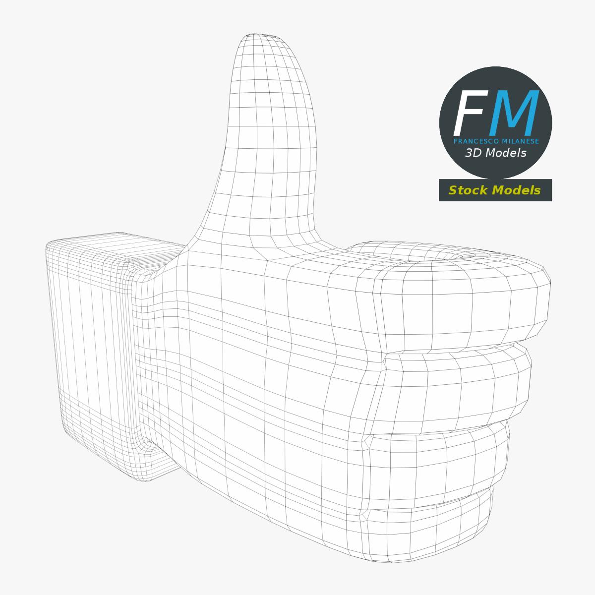 3D-Modell - Daumen-Hoch-Symbol - 07