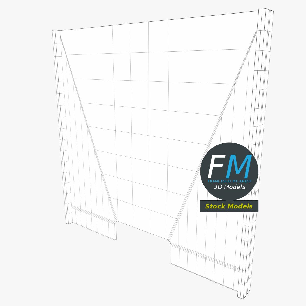 3D-Modell - Transparente Schutzscheibe - 07