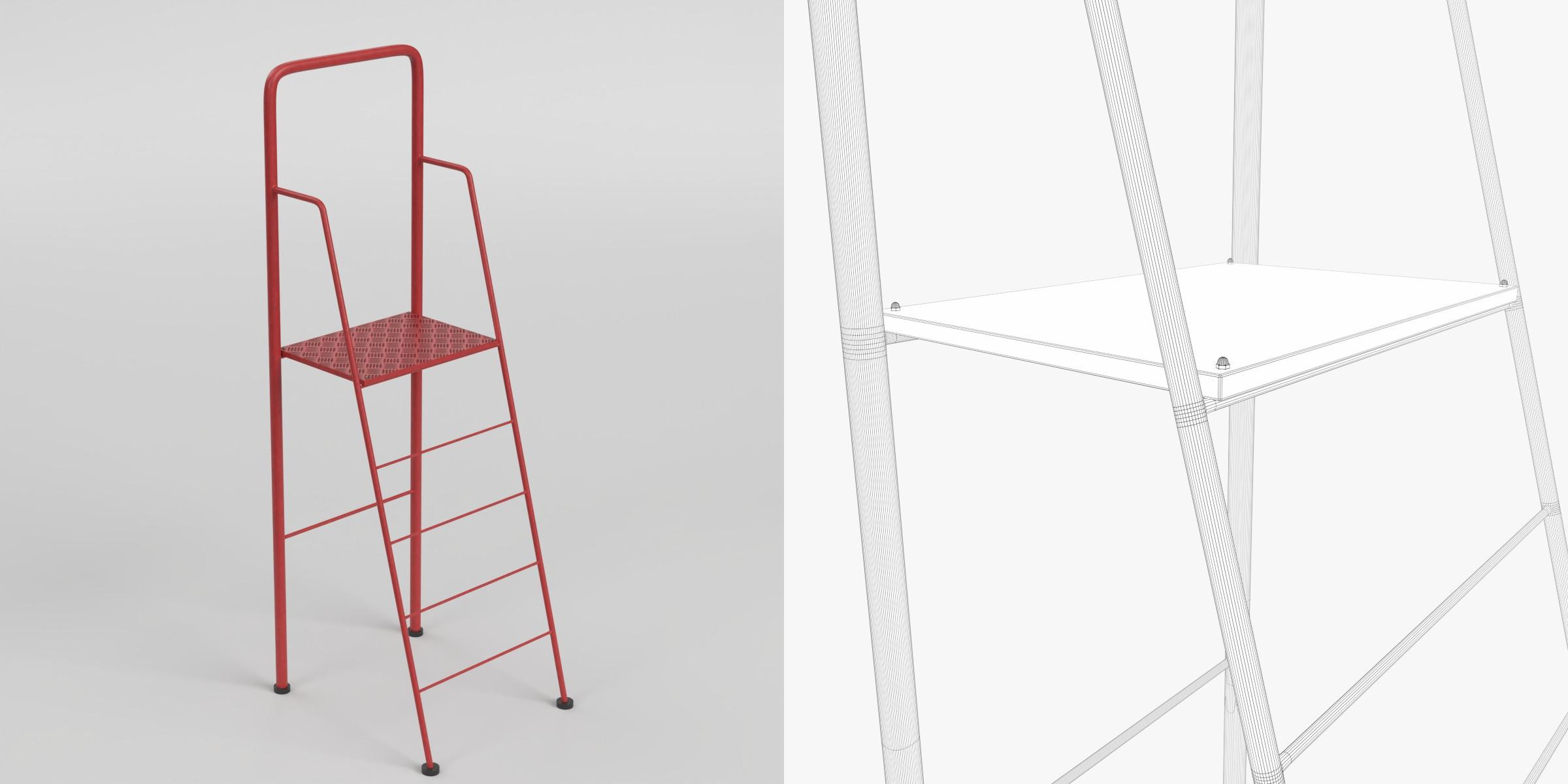 3D Model - Volleyball Referee Stand 1