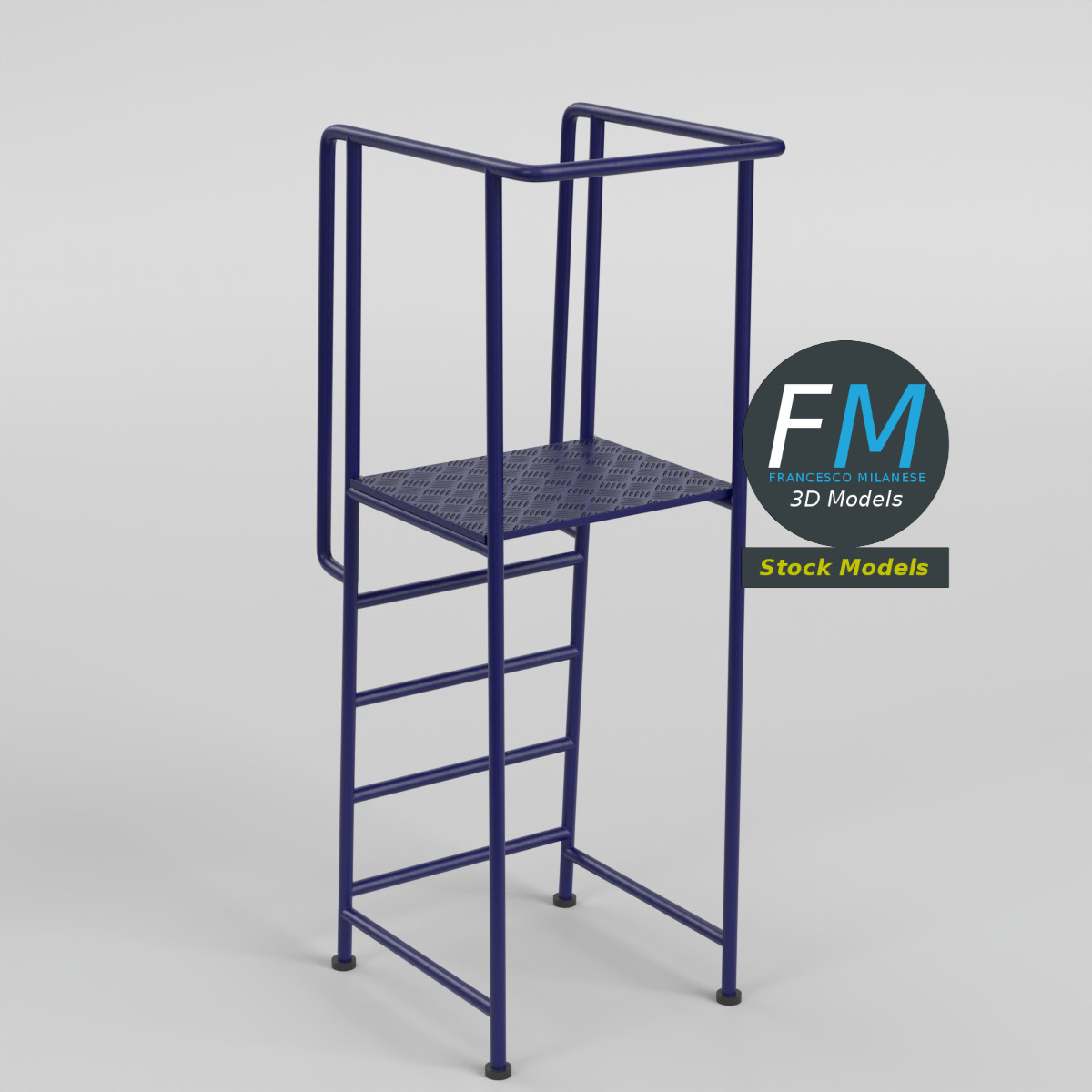 3D Model - Volleyball Referee Stand 2 - 01