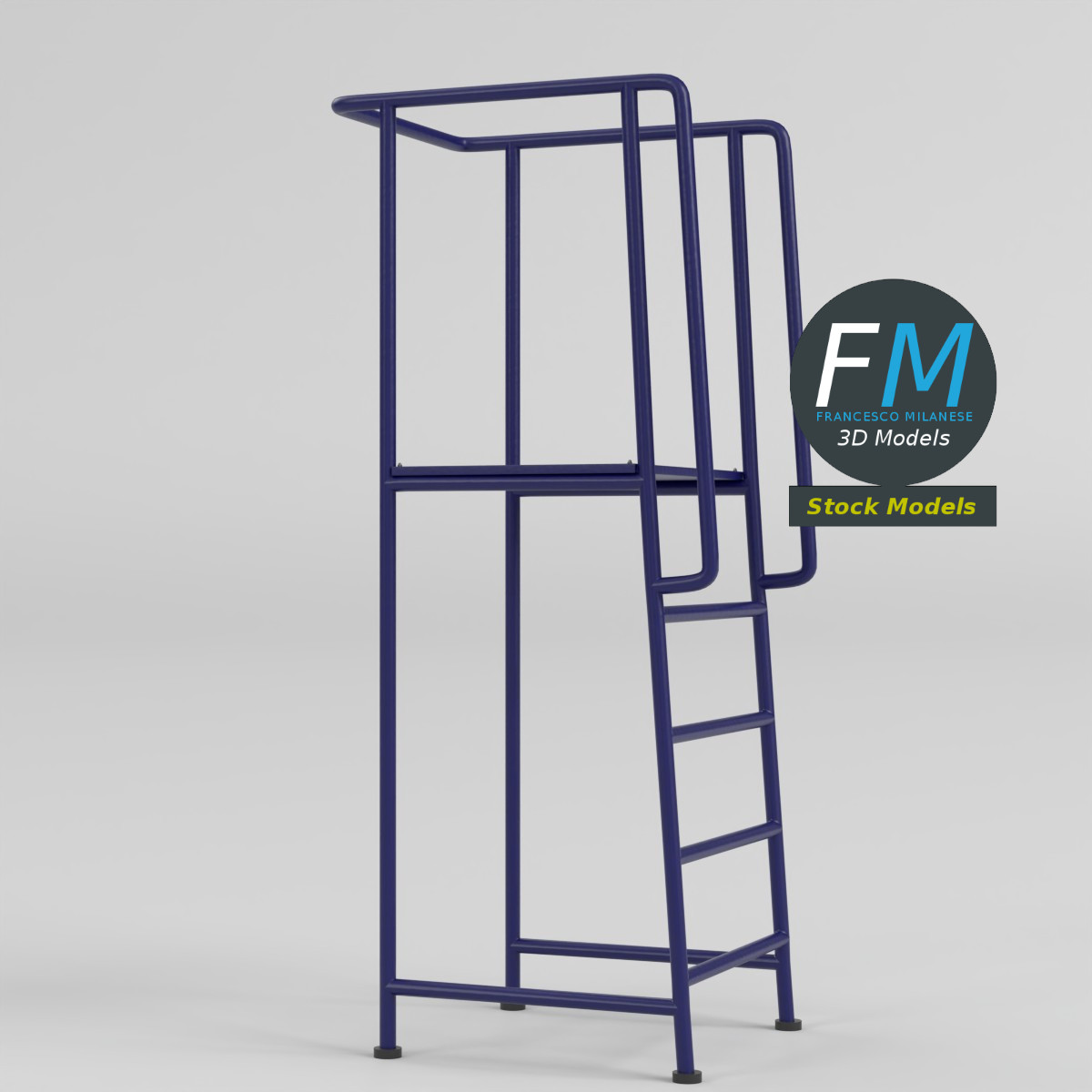 3D Model - Volleyball Referee Stand 2 - 03