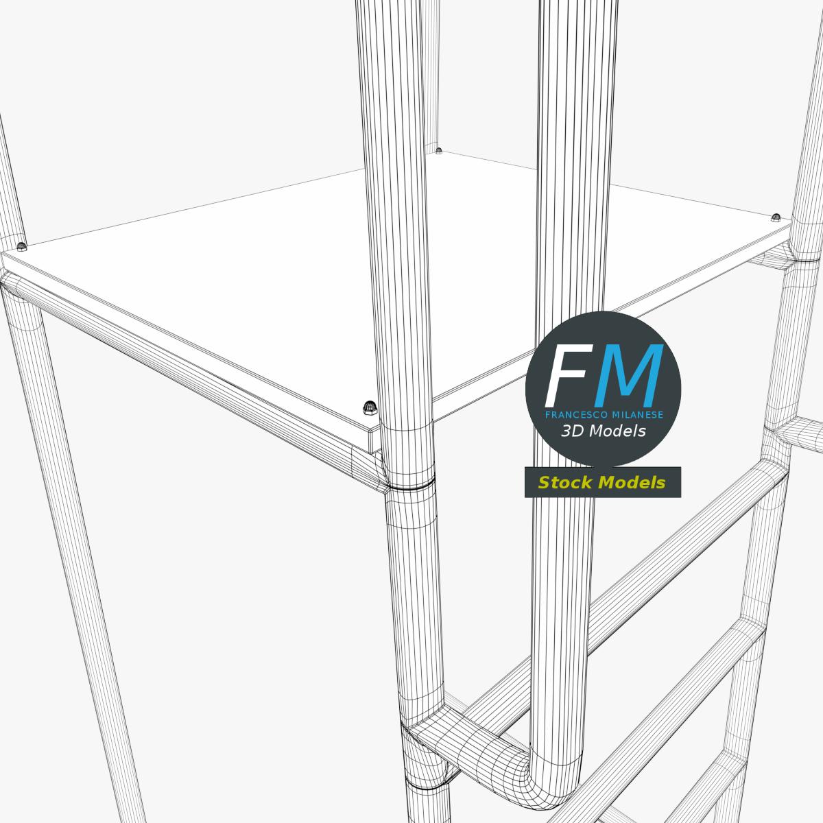 3D Model - Volleyball Referee Stand 2 - 08