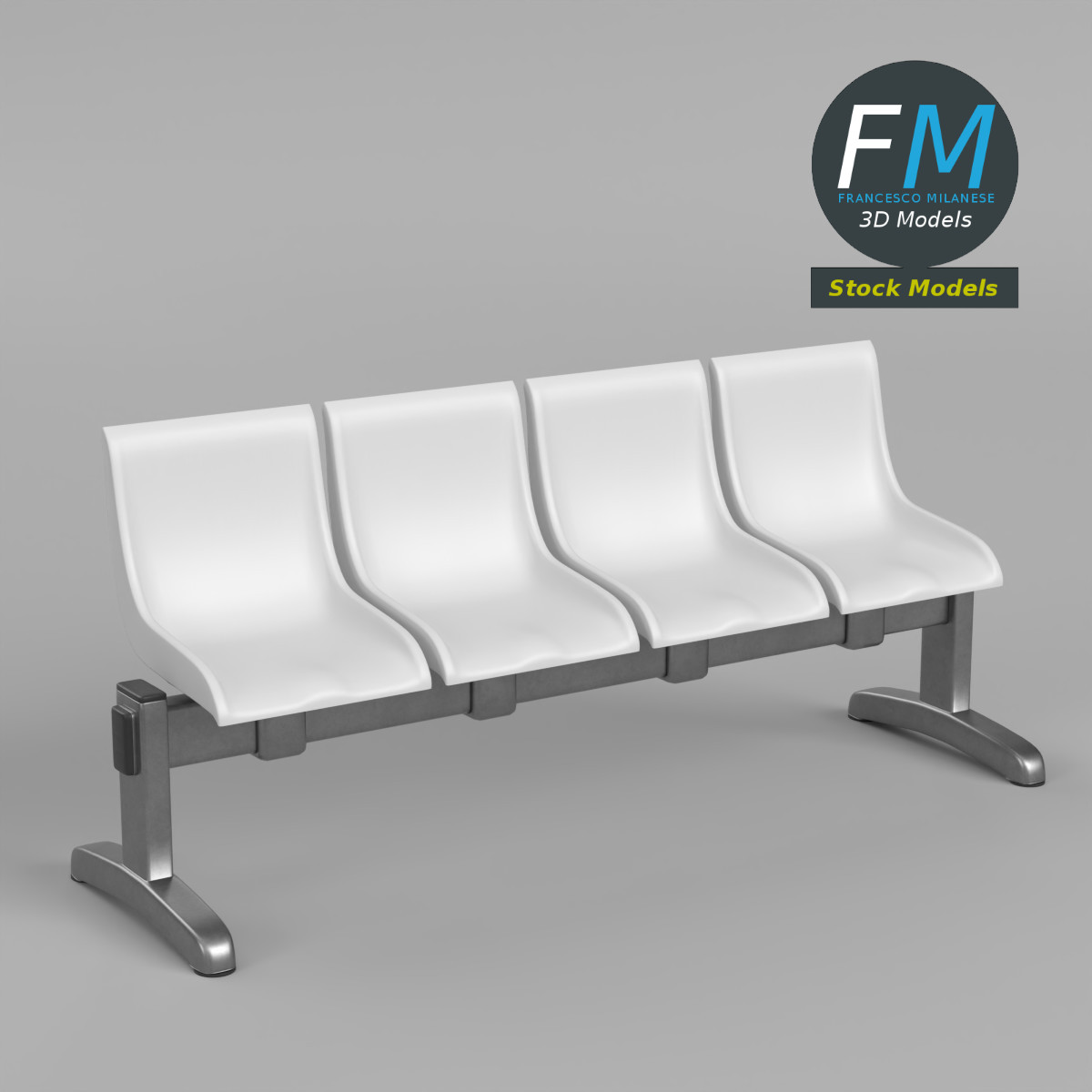 3D Model - Waiting Room Beam Seating 1 - 01