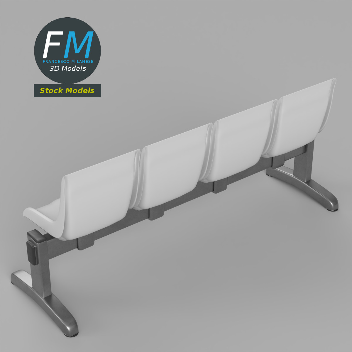 3D Model - Waiting Room Beam Seating 1 - 02