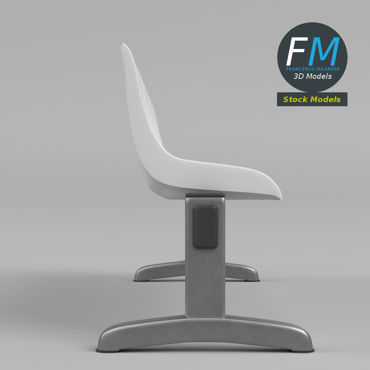 3D Model - Waiting Room Beam Seating 1 - 04