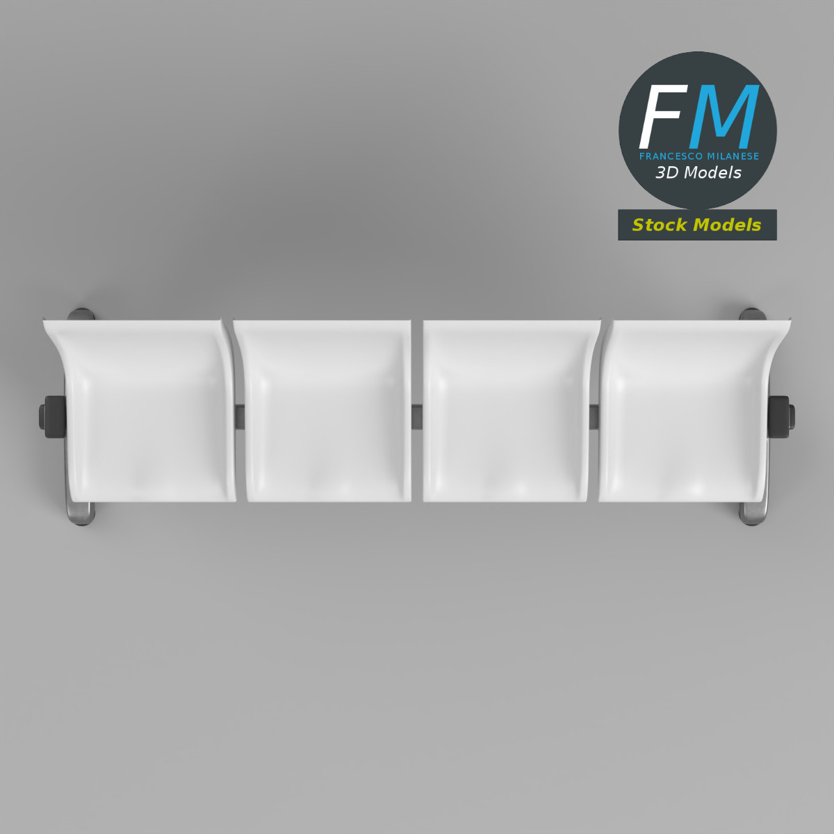 3D Model - Waiting Room Beam Seating 1 - 06