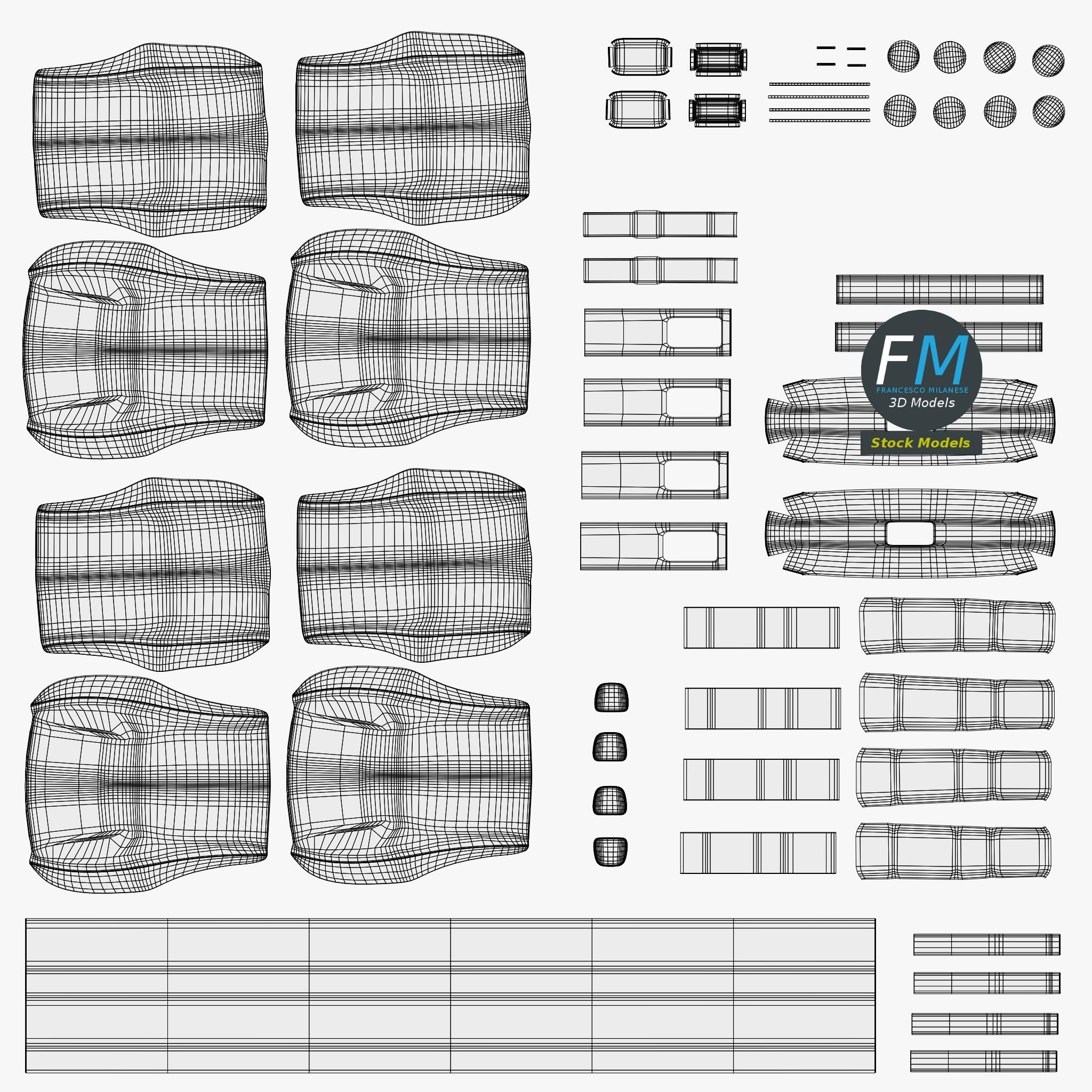 3D Model - Waiting Room Beam Seating 1 - 11 3D Model - Waiting Room Beam Seating 1 - 11