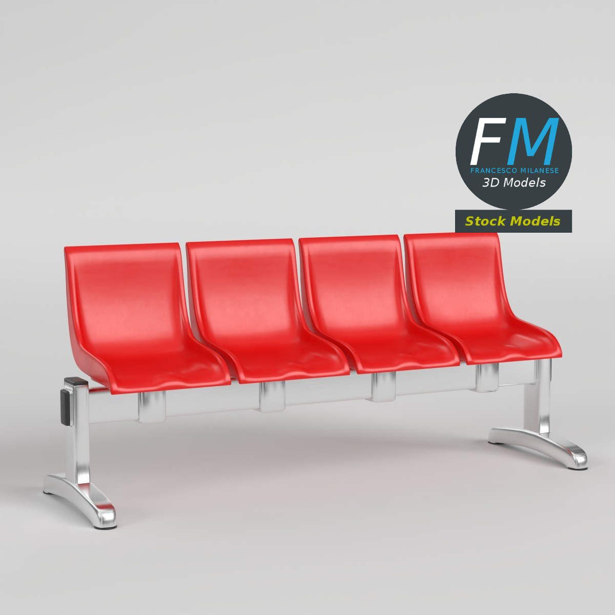 3D Model - Waiting room beam seating 2 - 01