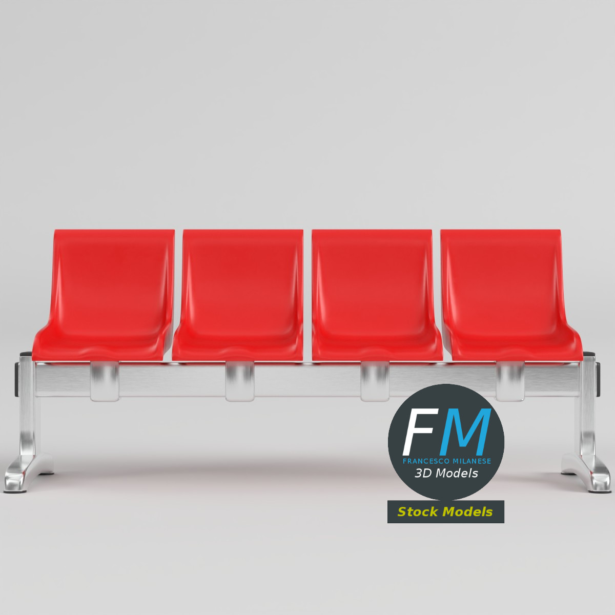 3D Model - Waiting room beam seating 2 - 03