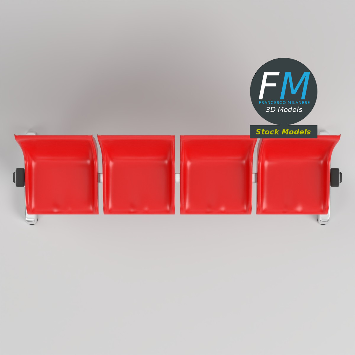 3D Model - Waiting room beam seating 2 - 06