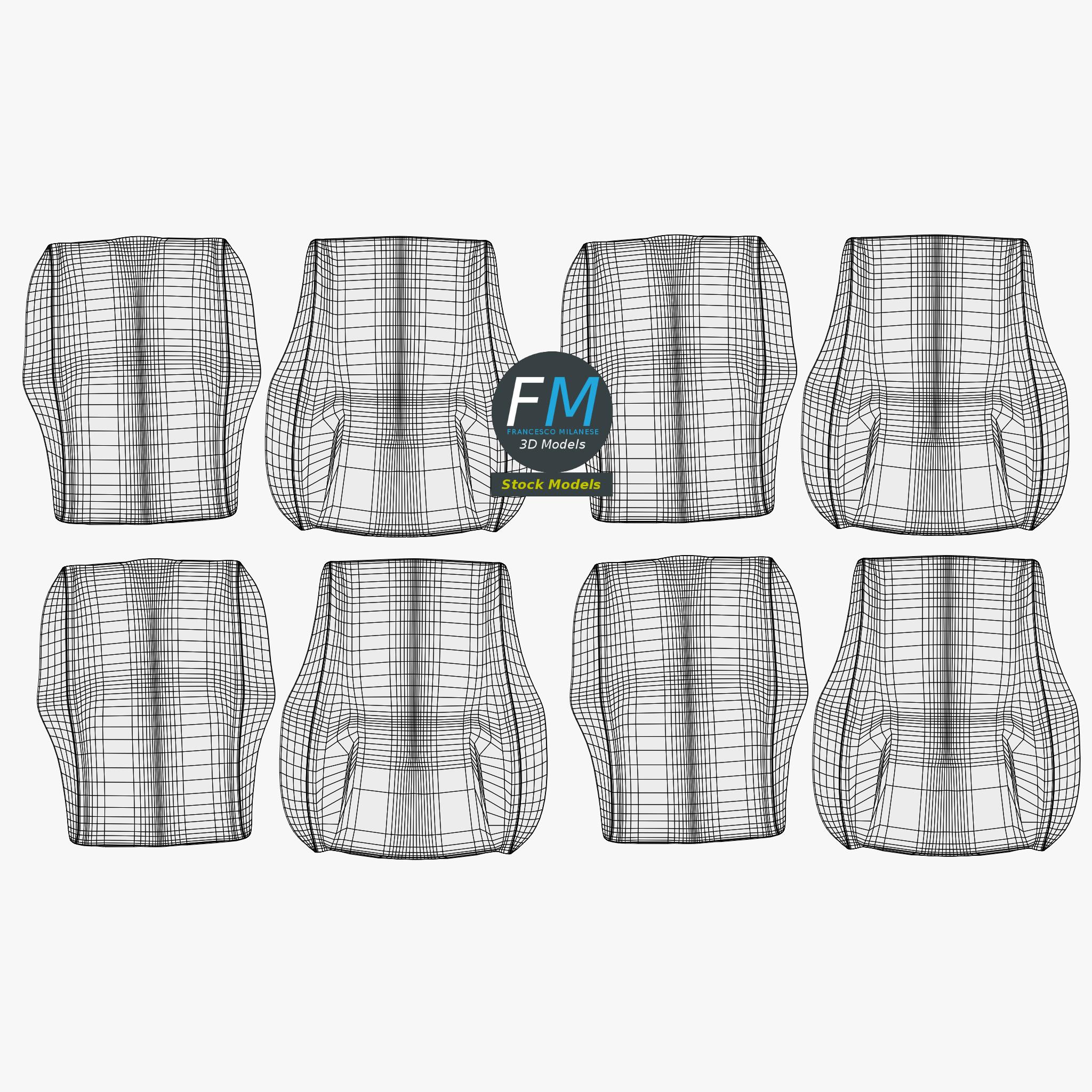3D Model - Waiting room beam seating 2 - 11