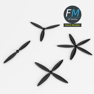 Airplane propellers PBR 3D Model