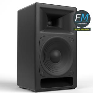 Bass reflex loudspeaker PBR 3D Model