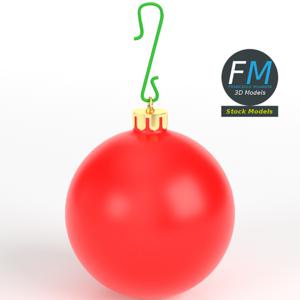क्रिसमस बॉल मैट 3 डी मॉडल