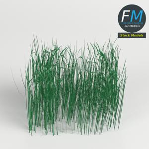 High grass module PBR 3D Model