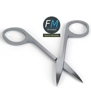 Nail scissors 2 PBR 3D Model