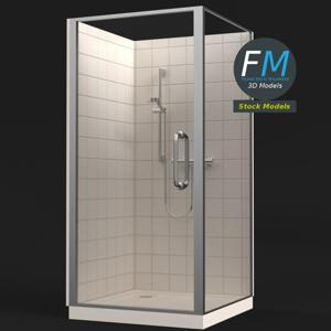 Shower PBR 3D Model