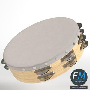 Tambourine PBR 3D Model
