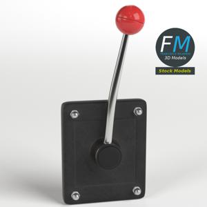 Wall mounted lever PBR 3D Model