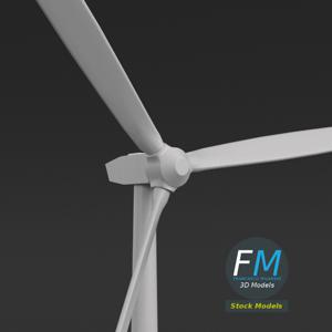 Wind turbine PBR 3D Model