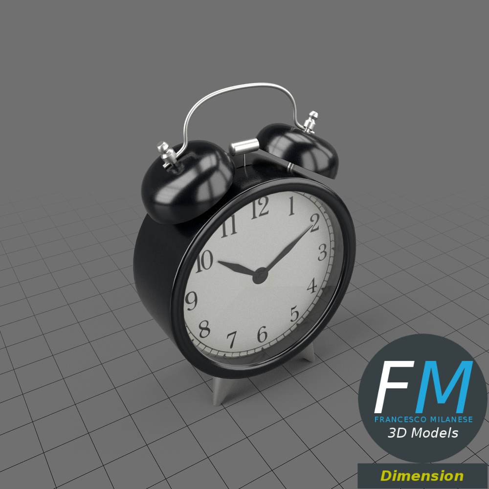 Alarm clock Adobe Dimension 3D Model