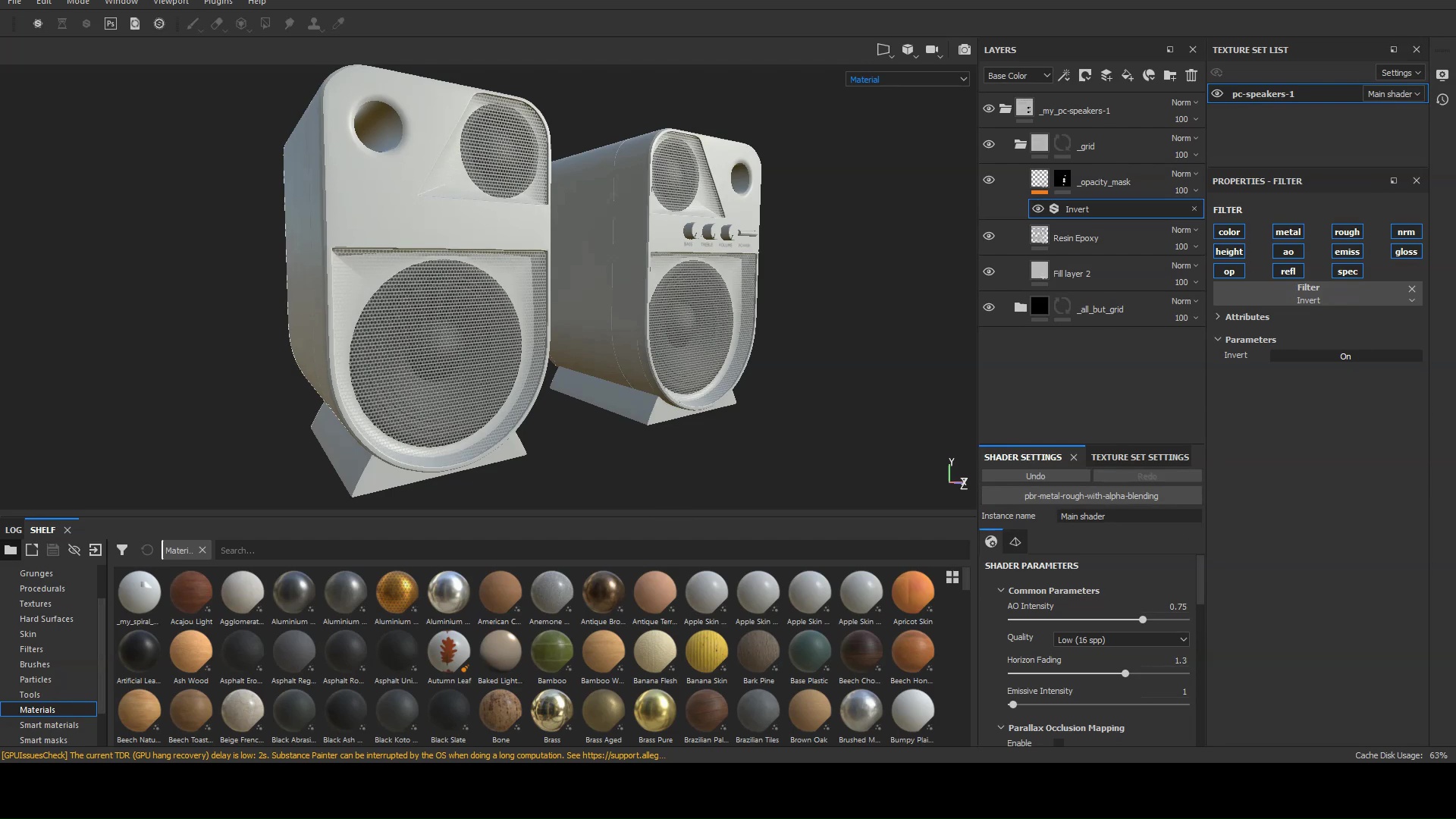 Transparent Materials preview in the 3D Viewport - Substance Painter tutorial - 6