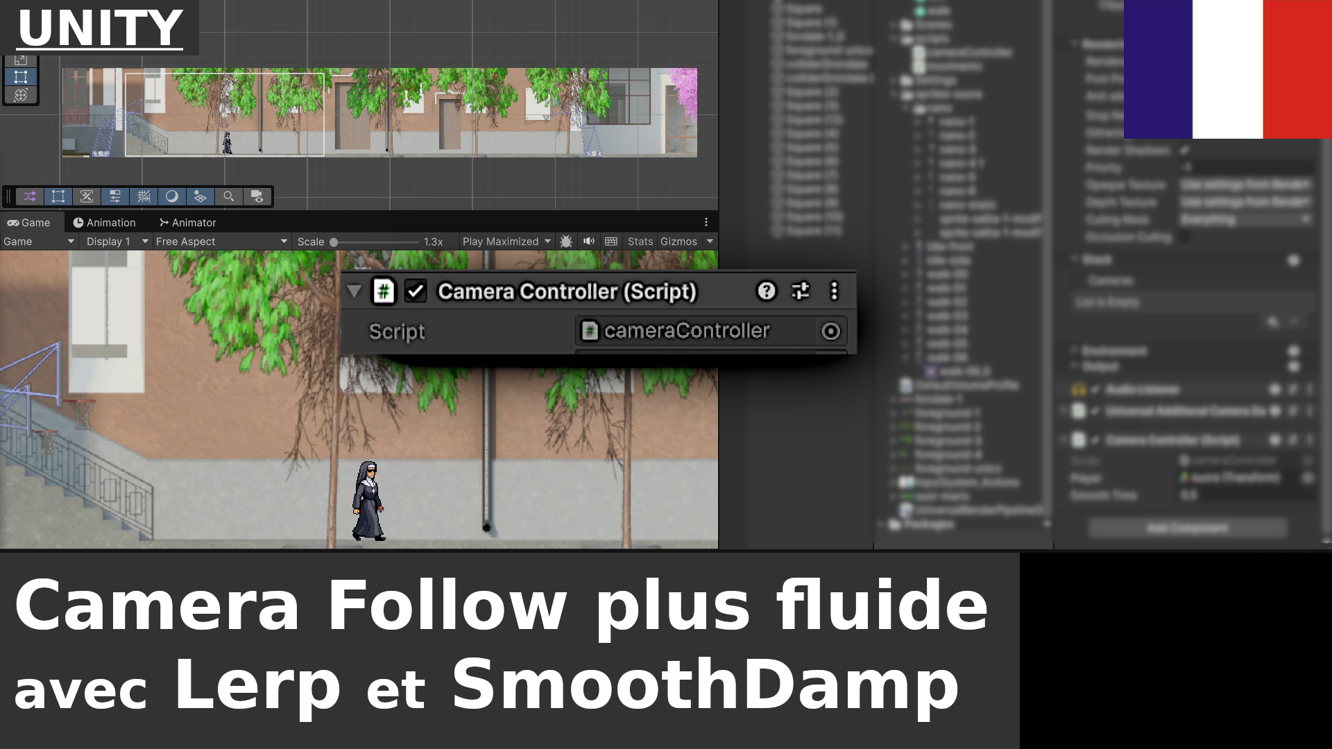 Unity 2D : Comment rendre la caméra du joueur plus fluide avec Lerp et SmoothDamp
