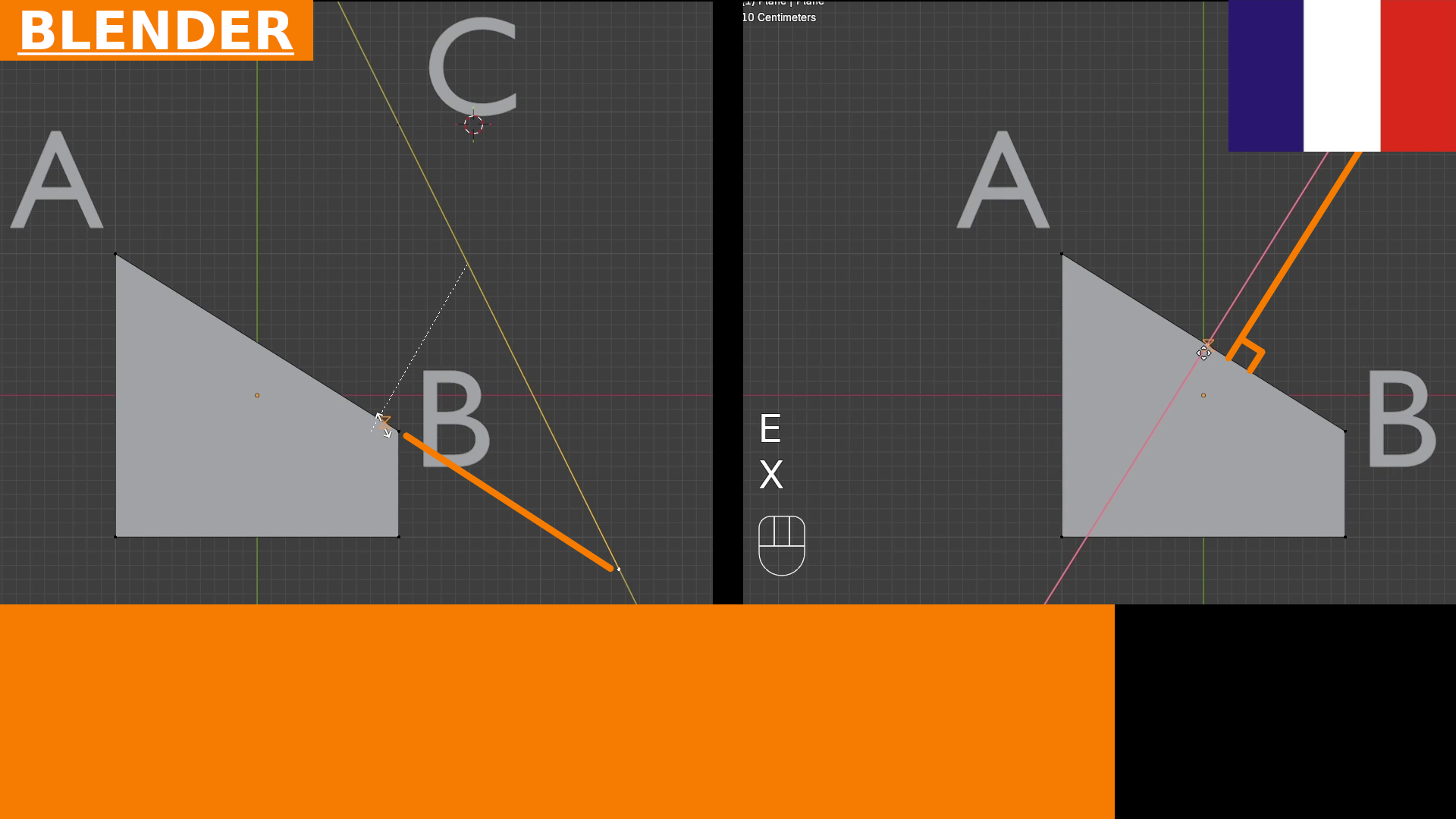 Comment aligner et projeter des sommets sur des arêtes dans Blender