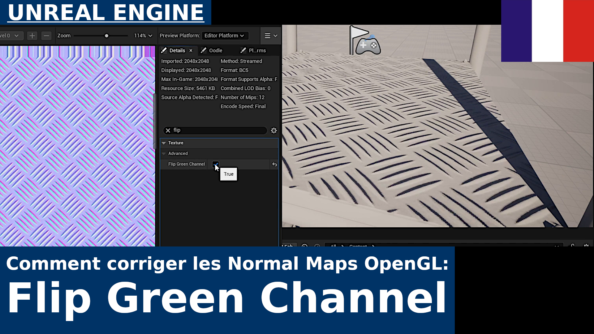 Comment corriger les normal maps OpenGL dans Unreal Engine 5 | Tutoriel pour inverser le canal vert