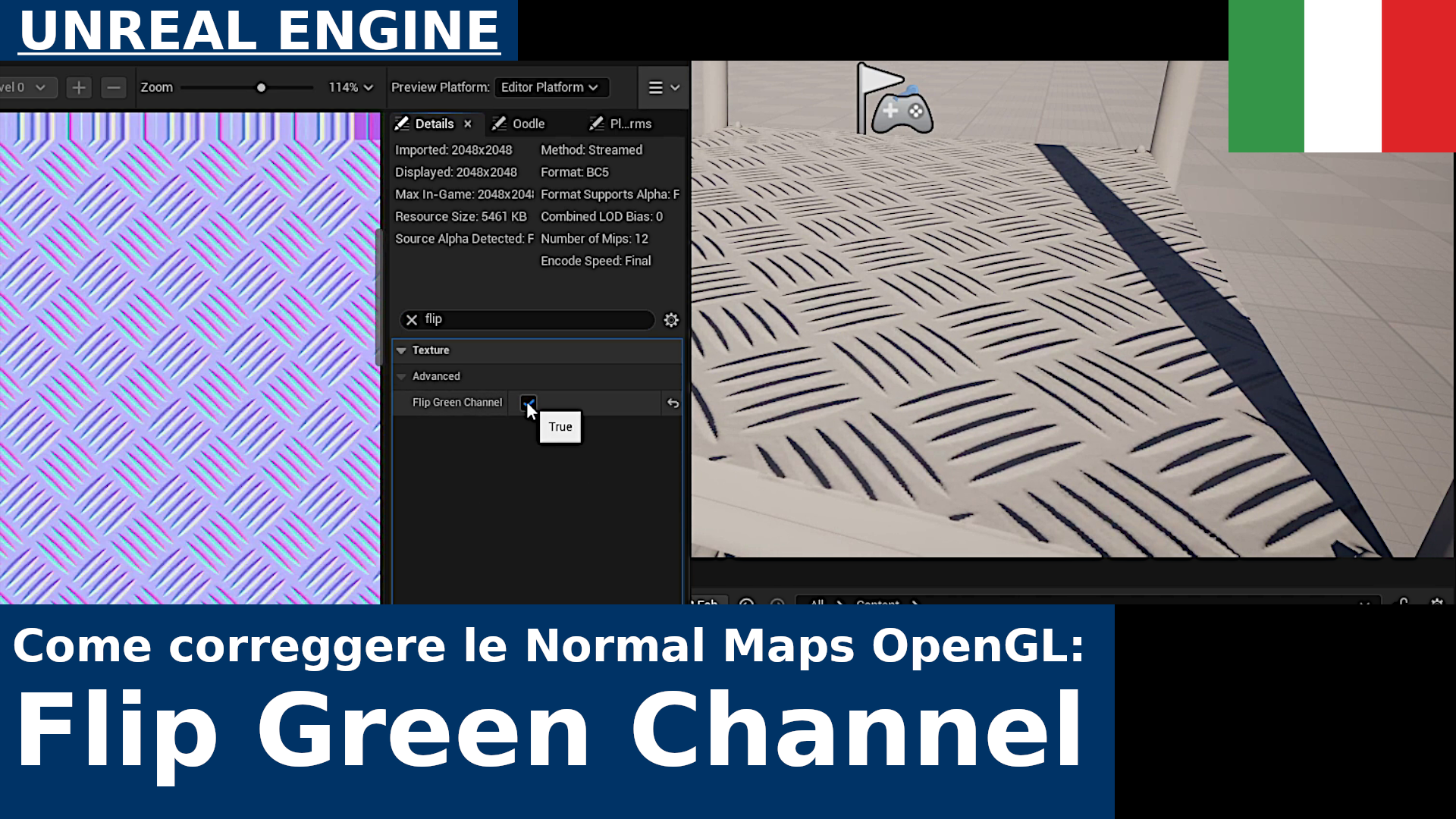 Come correggere le Normal Maps OpenGL in Unreal Engine 5 | Flip Green Channel Tutorial
