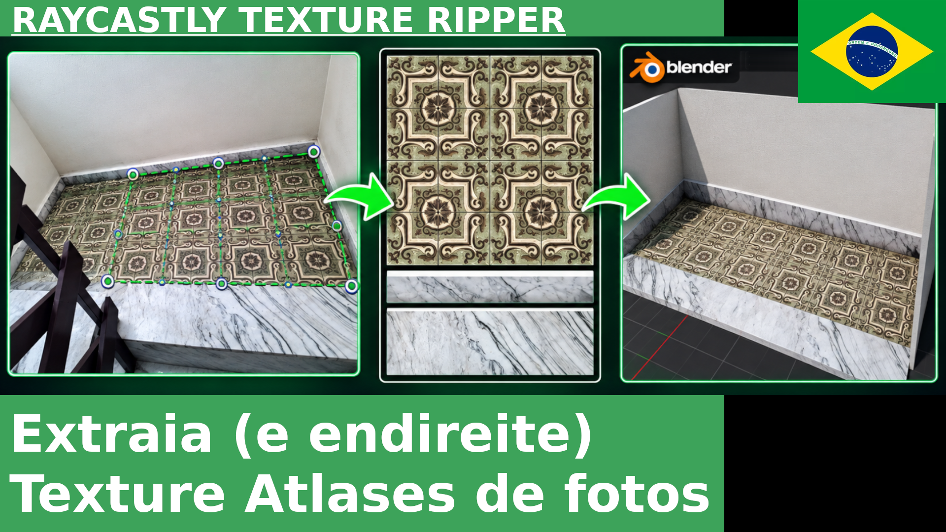 Extrair (e endireitar) atlas de texturas de fotos com Raycastly Texture Ripper