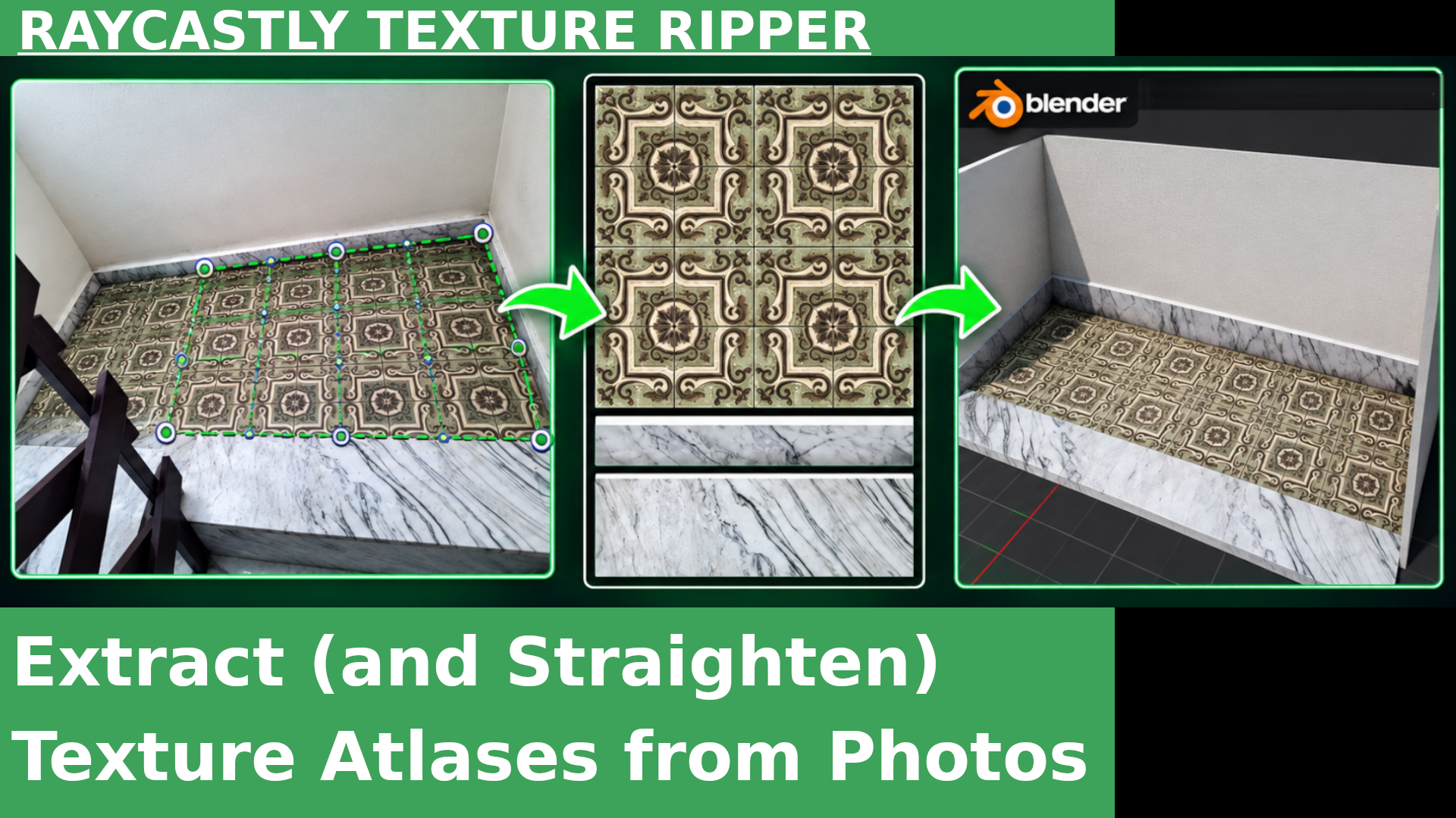 Extract (and Straighten) Texture Atlases from Photos with Raycastly Texture Ripper