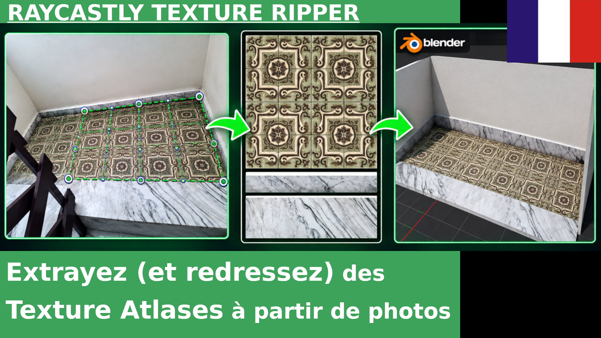 Extraire (et redresser) des atlas de textures à partir de photos avec Raycastly Texture Ripper